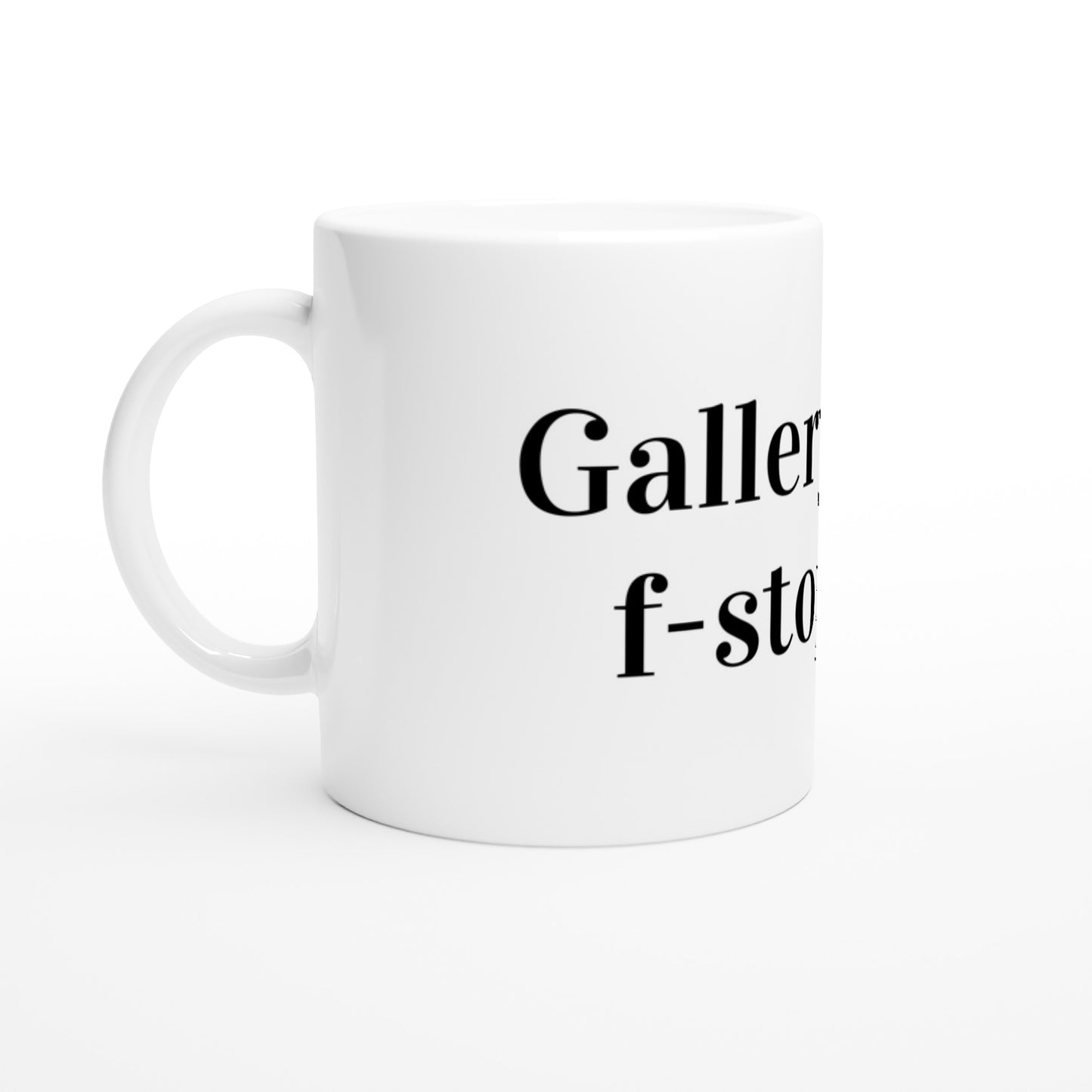 f-stop 5.6. White ceramic mug 325 ml