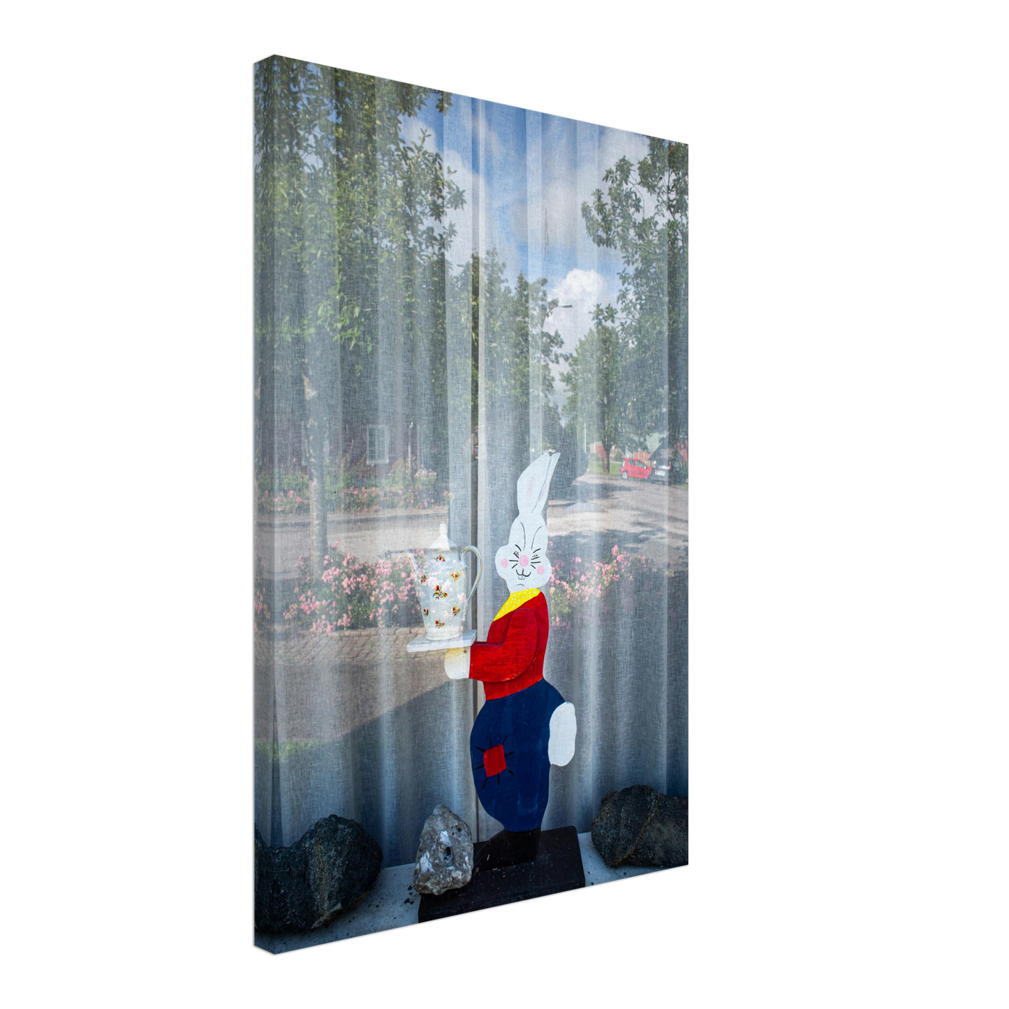 The rabbit in the window - Canvas