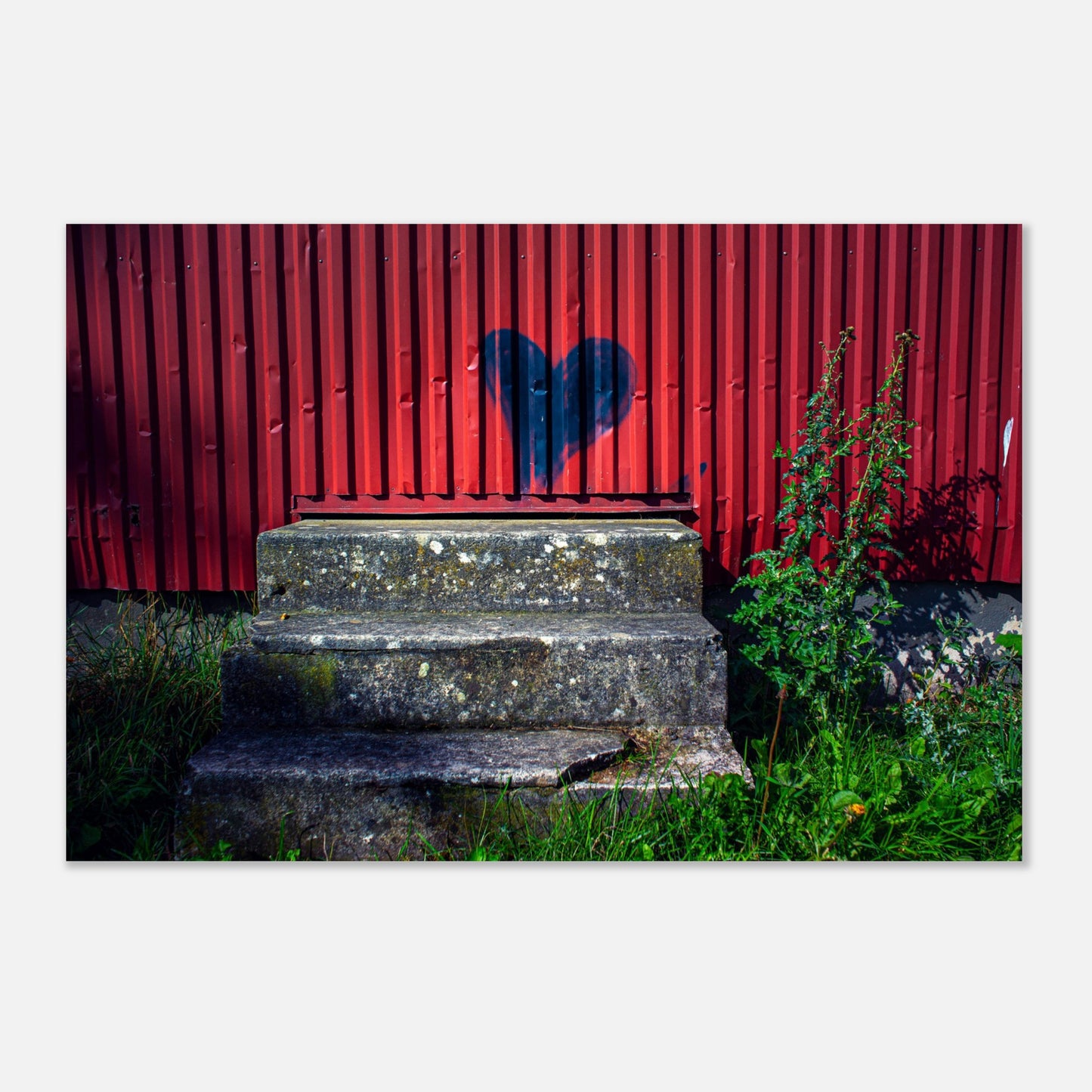 The Staircase of Love in Lövestad - Aluminum print