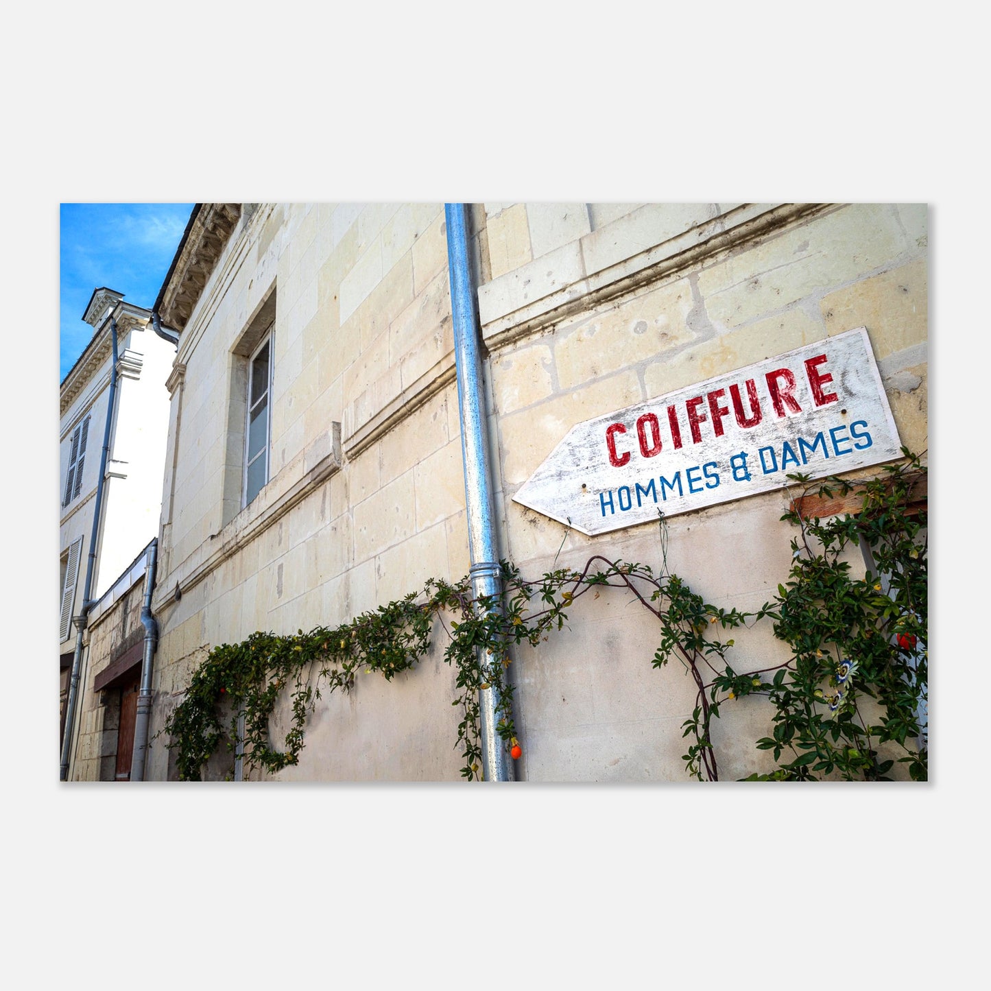 Montsoreau Coiffure - Aluminum print