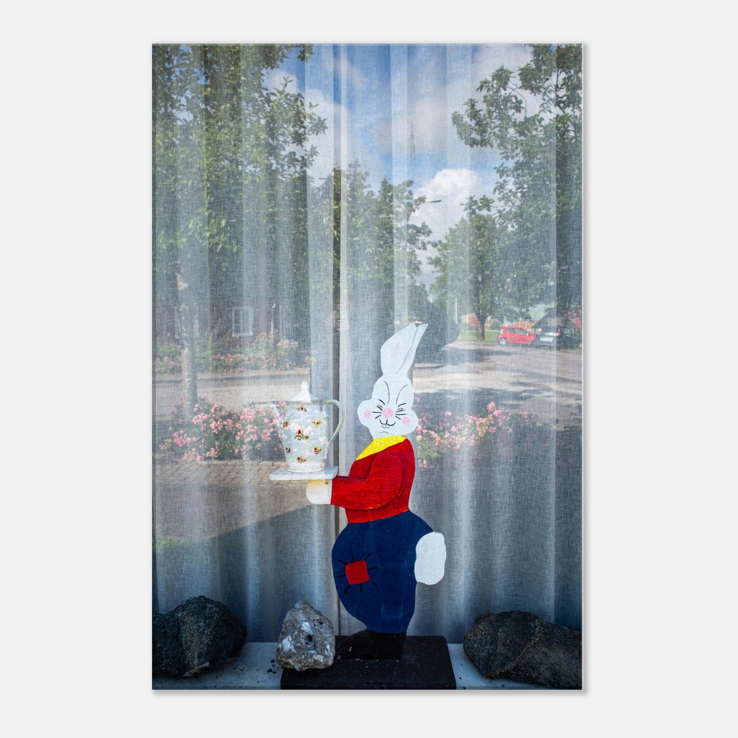 The rabbit in the window - Canvas