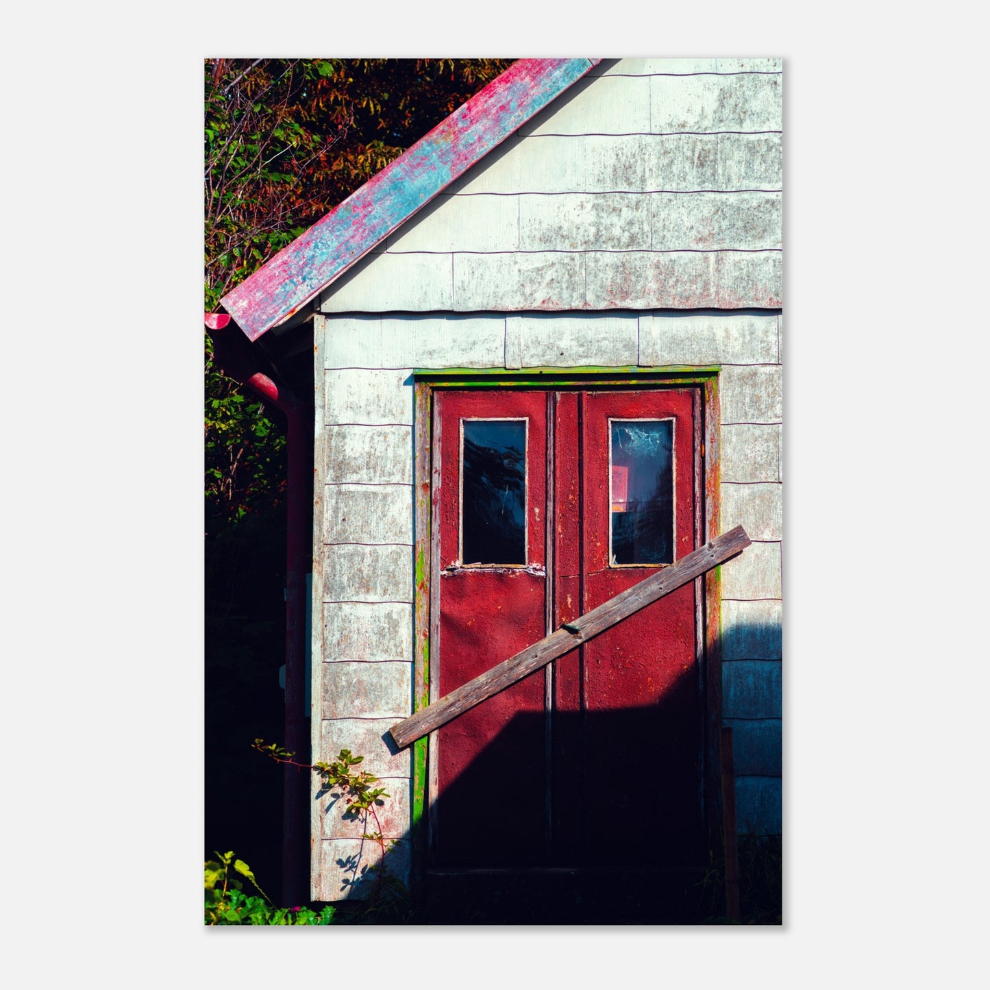 Into a courtyard in Lövestad - Aluminum print