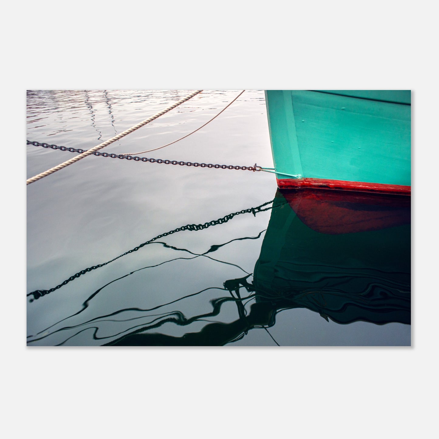 At the harbor - Aluminum print