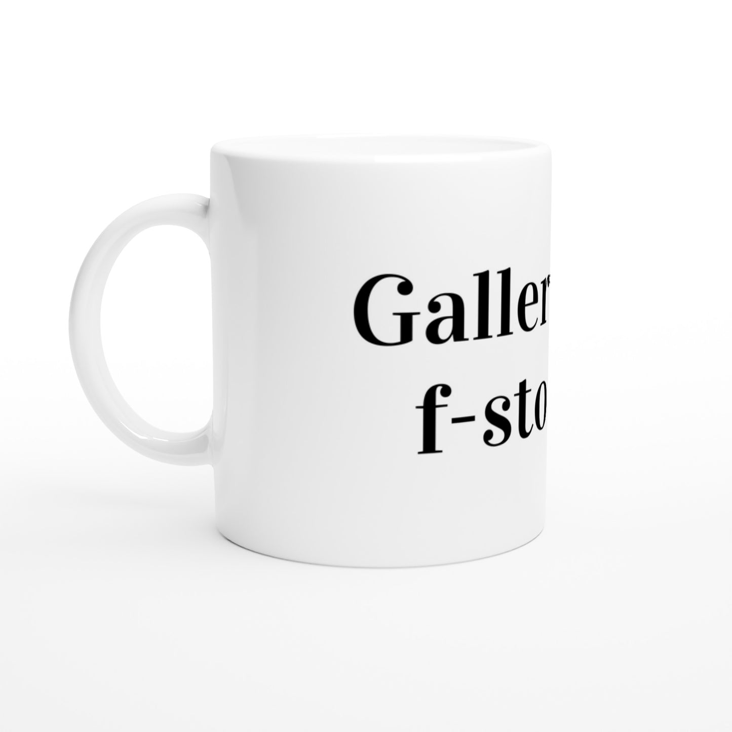 f-stop 2.8. White ceramic mug 325 ml