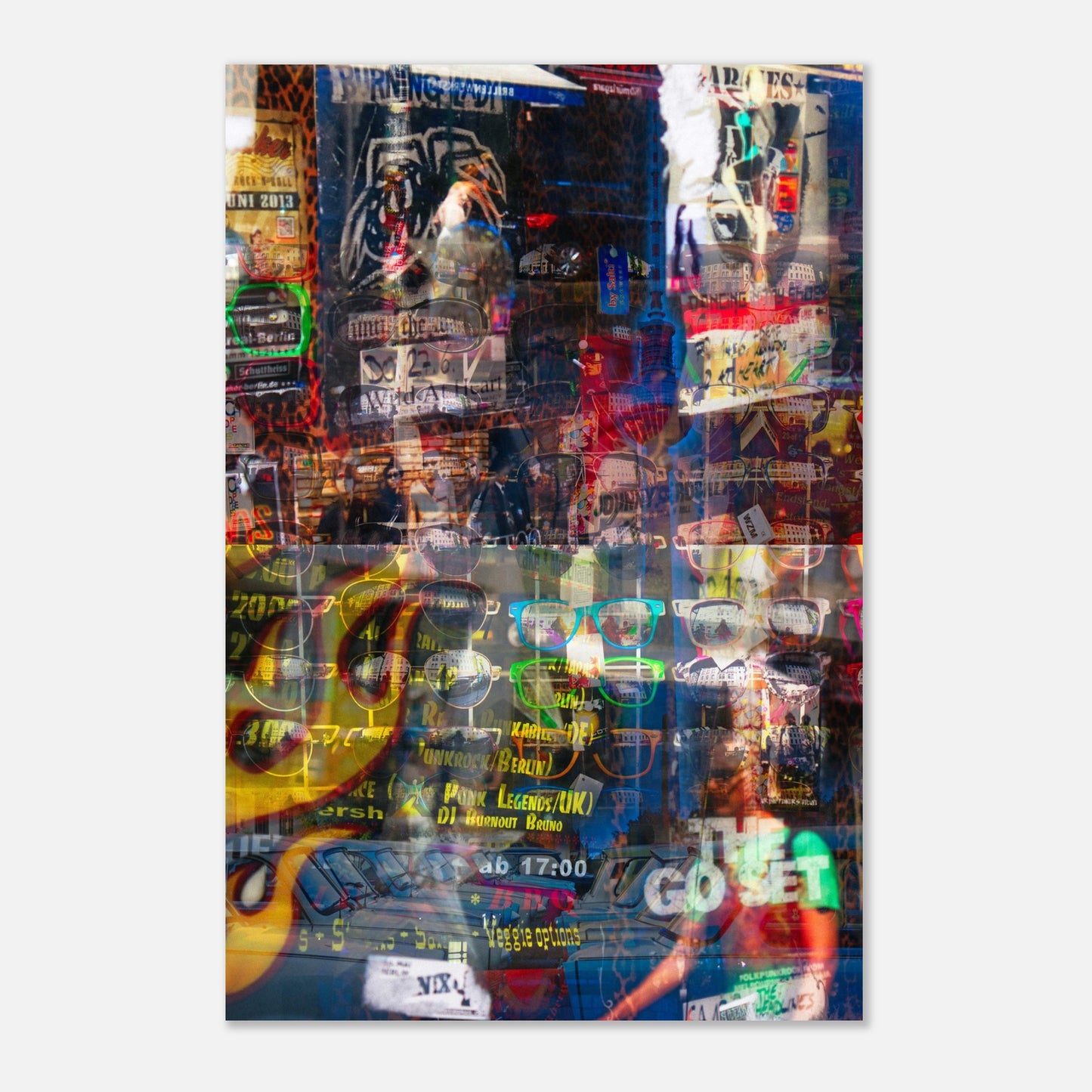 Collage Berlin - Aluminum print